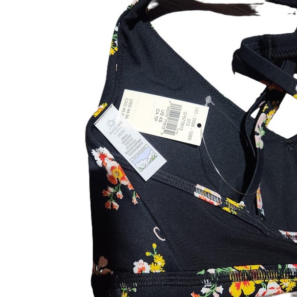 Aerie Black Floral Bralette Bra XS New With Tags - Picture 4 of 6